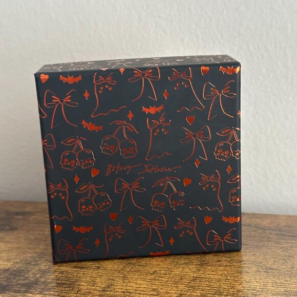 New Betsey Johnson Black Cat Moon Dangle Earrings Sparkly Gems Jewelry Halloween - Picture 3 of 3